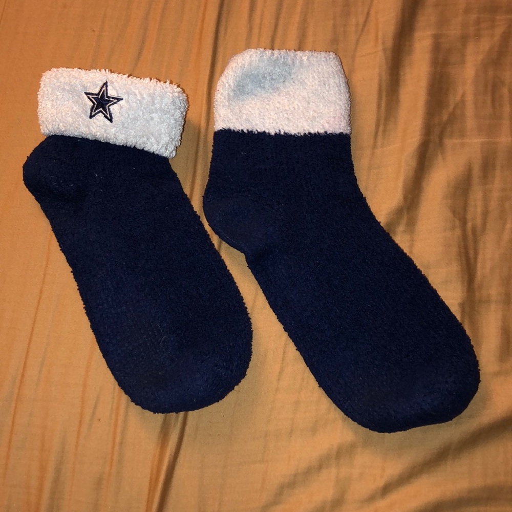 Fuzzy cowboy socks